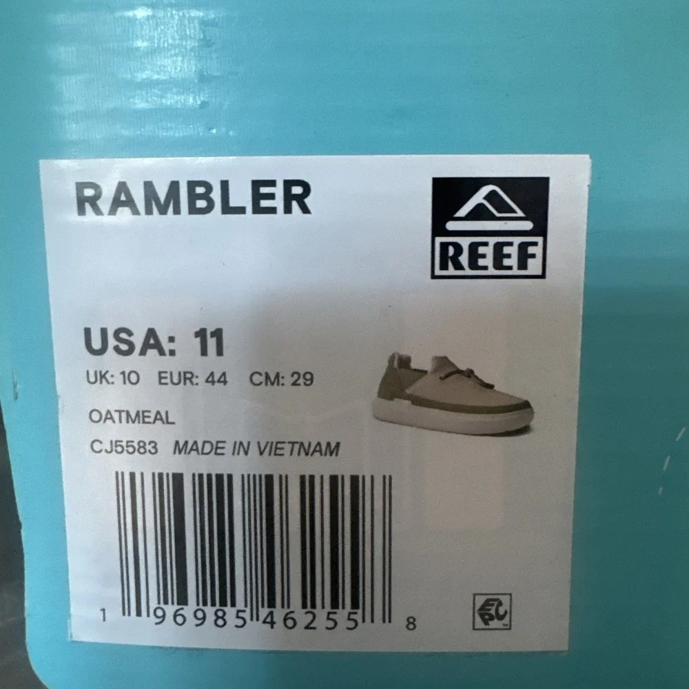 Reef Rambler Shoe Men's Size 11 Oatmeal Oatmeal CJ5583 Brand New‎